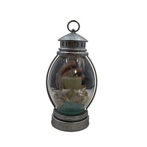 Bath and Body Works Wallflower Plug In Nightlight Lantern Seashell Silver Finish